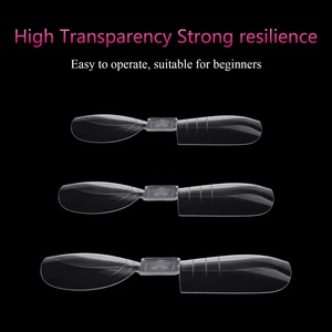 Thiết Kế Mới Đôi Đứng Đầu Móng Tay Ngắn Mẹo Kích Thước ultiple Quan Tài Móng Tay Nhân Tạo Trong Suốt Mở Rộng Phim Móng Tay Hình Thức Kép Lời Khuyên - Product Image 4