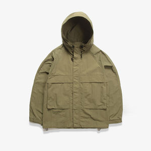 Belle poche personnalisée conception Veste Vintage Rétro à capuche Imperméable Camping en plein air Coupe-vent Vestes pour hommes - Product Image 6