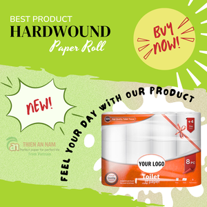 Rouleau de papier toilette Jumbo gaufré personnalisé de qualité supérieure à 2 plis Papier hygiénique durable Emballage individuel Taille du paquet - Product Image 5