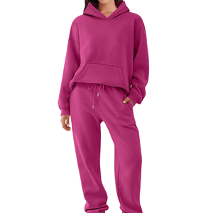 ชุดวอร์มลำลองแบบมีฮู้ดสำหรับผู้หญิง ผ้าฝ้ายแท้ 100% รุ่นใหม่ล่าสุด สำหรับผู้ใหญ่ - Product Image 6