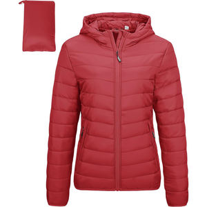 New Custom Logo Raw Breathable Windproof <b>Quilted</b> Winter Puffer <b>Jacket</b> for Women High Quality - Product Image 4