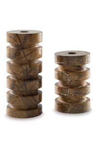 Porte-bougie en marbre minimaliste, parfait pour les styles d'intérieur propres, améliorant les pièces avec une douce lumière atmosphérique de bougie - Product Image 4