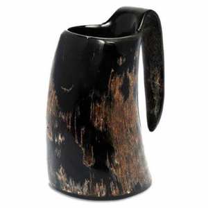 Taza de bebida vikinga de cuerno hecha a mano Natural de calidad superior, decoración de fiesta sostenible de S a and Sons Exports - Product Image 1