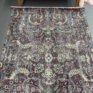 Tapis vintage, tapis turc 4,7x8 pieds, tapis en laine rouge - Product Image 3