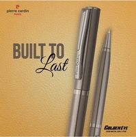 Stylo à bille en métal fin 0,7 mm promotionnel Pierre Cardin Golden Eye Gun Metal Premium stylos à bille de luxe