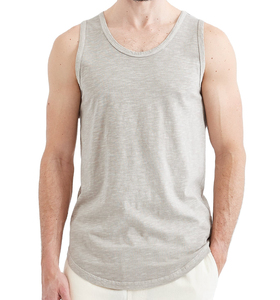 เสื้อกล้ามออกกำลังกายผู้ชายแบบแห้งเร็ว สกรีนโลโก้ตามสั่ง สำหรับเล่นกีฬา วิ่ง ระบายอากาศ ใส่เล่นฟิตเนส ใส่ลำลอง ผ้าถัก - Product Image 3