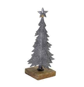 New Arrival Glamorous Brass Plating Iron And Wooden <b>Base</b> <b>Christmas</b> Decor X-Mas <b>Tree</b> <b>For</b> Home Decoration Handmade - Product Image 2