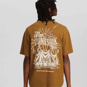 Camiseta de talla grande en blanco personalizada con hombros caídos y costuras en contraste para hombre - Product Image 5