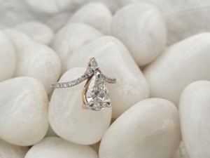 Customized Diamond Luxury 925 Sterling Silver Pear Cut Diamond <b>Ring</b> Classic Wedding Band <b>Ring</b> for Women <b>Fine</b> Jewelry - Product Image 4