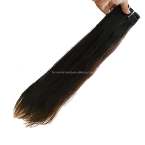 Cheveux humains vierges Remy de qualité supérieure, pleine longueur, 100 % naturels, alignés sur la cuticule, indonésiens, lisses, doux, brillants, qualité supérieure - Product Image 6