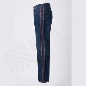 Pantalones Vaqueros de Mezclilla para Hombre 2025, Pantalones Ajustados, Vaqueros Ajustados para Hombre, Venta al por Mayor de Fábrica, Transpirables, Rectos, Servicio OEM - Product Image 3
