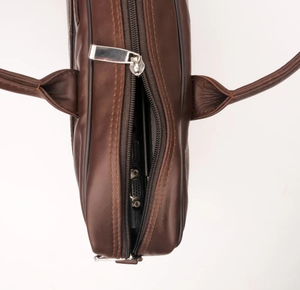 Điều hành da máy tính xách tay túi-nâu siêu chất lượng da cặp cho phụ nữ với giá cả phải chăng từ Ấn Độ nhà sản xuất túi - Product Image 5