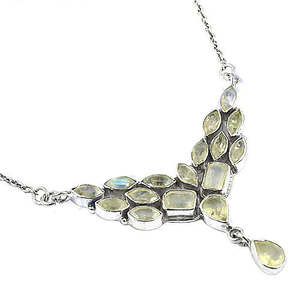Collar de Plata 925 con Cuentas Finas para Mujer, Uso Diario, Regalo con Piedras Preciosas - Product Image 1