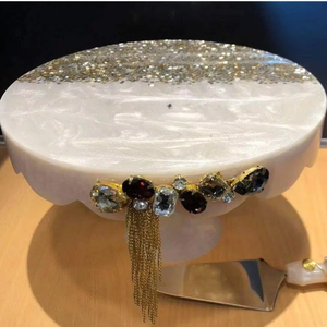 Base para Pastel de Resina Epoxi de Diseño Hermoso, Excelente Calidad para Fiestas de Cumpleaños, Herramientas para Pastel de Forma Redonda - Product Image 4