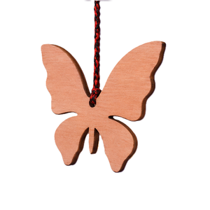 Ornement suspendu en forme de papillon en MDF découpé au laser, fabriqué à la machine, rustique, écologique, durable, décoration de Noël - Product Image 4