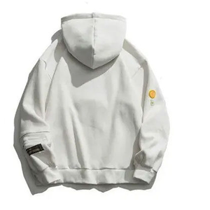 Sweat-shirts à capuche pour hommes, design OEM, broderie chenille, impression personnalisée, coton/polyester, coupe ample, automne, personnalisable, écologique, respirant - Product Image 6