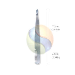 Wholesale Price Eyebrow Tweezer with Eyebrow Brush Comb Stainless Steel <b>Eyelashes</b> <b>Extension</b> Tweezers Double Eyelids Clip - Product Image 1