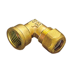 Gomito in Ottone Bicono Femmina Gas 12x1/2 Pes - Product Image 1