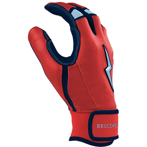 BRUCE <b>BOLT</b> Original Series Short Cuff Batting Gloves - Red Color Guantes De Bateo De Beisbol - Product Image 4