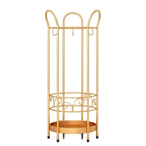 Large Matte Black Metal <b>Umbrella</b> <b>Stand</b> for Office & Reception, Metal Round Frame <b>Umbrella</b> Holder Rack for Home Entryway - Product Image 6