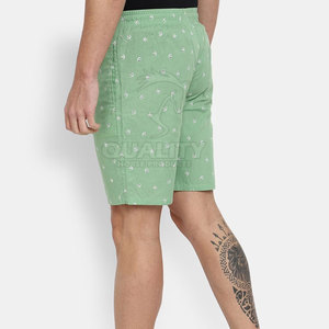 Pantalones cortos informales de algodón 100% de alta calidad para hombre, hechos en Pakistán, cómodos y con diseño de contraste de color a precio barato - Product Image 3