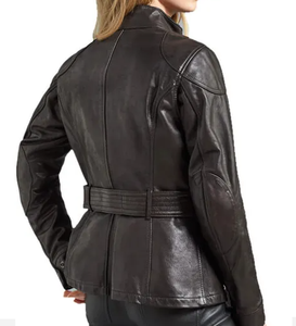 Chaqueta de cuero de vaca para motocicleta, ropa impermeable para hombre, chaquetas de cuero para bicicleta de carreras con protectores aprobados por CE - Product Image 4