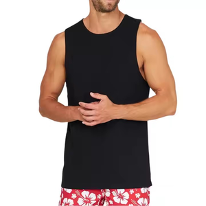 Camiseta de Verano para Hombre de Secado Rápido, Cuello Redondo, Traje de Entrenamiento para Correr, Baloncesto, Tirar, Chaleco Deportivo sin Mangas, Top Activo - Product Image 4