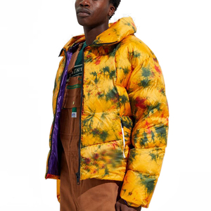 Chaquetas de hombre, Abrigo acolchado de burbujas, chaqueta de invierno, abrigos cálidos sólidos, chaqueta acolchada deportiva de invierno, chaqueta acolchada de algodón para exteriores con cuello levantado para hombre - Product Image 1