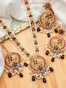 Ensemble de bijoux au design unique Boucles d'oreilles et collier faits à la main Vente en gros Fabrication pakistanaise - Product Image 5