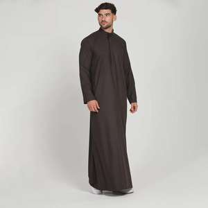 Premium Emirati Thobe Sage Luxury Kandura Ropa árabe tradicional Elegante para hombre Jubba Suave y transpirable Moderno - Product Image 6