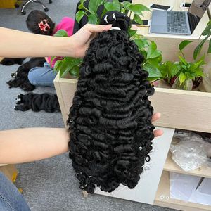 Haute qualité 100% extensions de cheveux vierges en gros trame birman bouclés grand Stock couleur claire, y compris les cheveux crus vietnamiens - Product Image 3