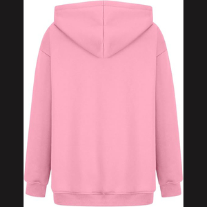 Sweats à capuche longs pour femmes de haute qualité, 100% coton, coupe-vent, imprimés sur mesure, sweats à capuche décontractés d'hiver avec marque personnalisable - Product Image 6