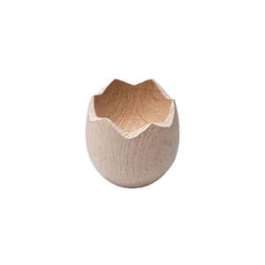 Porte-oeufs en bois naturel simple classique écologique plateau à oeufs en bois pour ustensiles de cuisine à la maison porte-oeufs décoratif de table - Product Image 4