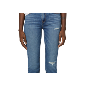 Jeans Hudson Nico a Vita Alta, Gamba Dritta, Taglio Corto, Effetto Vetro Marino Vintage, Distressed, Boot Cut, in Denim Traspirante, per Taglia 32 - Product Image 5