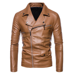 Men's <b>Winter</b> <b>Leather</b> <b>Jacket</b> Slim Fit High Quality Quick Dry Breathable Casual Customizable - Product Image 1