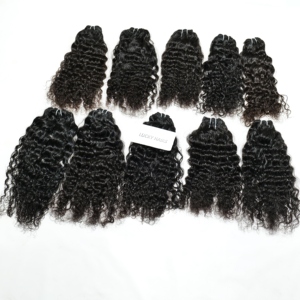 Vietnamien 100% Remy Cheveux Humains Bouclés Super Double Dessiné Vague Profonde Trame Éclat Naturel Pas D'emmêlement OEM Disponible Faisceau Femmes Cheveux - Product Image 3