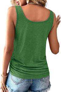 เสื้อกล้ามผู้หญิงคอกลมแขนกุดทรงหลวม, เสื้อกล้ามลำลองฤดูร้อน - Product Image 5