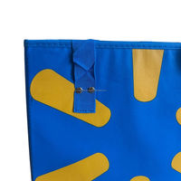 Sac d'épicerie réutilisable écologique en tissu non tissé à poignée moyenne avec logo personnalisé, recyclable ECOBAG VINA E01