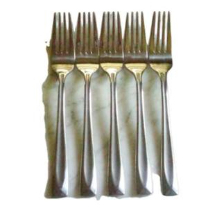 Ensemble de fourchettes en acier inoxydable gris au design antique fini miroir, idéal pour les restaurants et les hôtels et les dîners élégants de l'Inde - Product Image 1