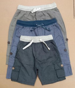 Nuevos Shorts Bermuda Exclusivos de Verano, Tejidos, 100% Algodón, Transpirables, con Cintura Elástica y Bolsillos para Niños - Product Image 6