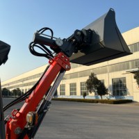 Mini Teleskoplader EV04 0,4 Tonnen Elektrischer Frontlader Teleskoparm Mini-Baumaschine Umweltfreundlich Kostengünstig