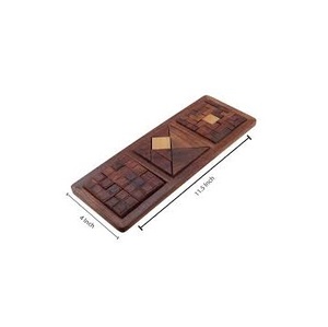 Rompecabezas de Madera, Rompecabezas 3D de Madera, Juguete de Ingenio, Gran Venta - Product Image 1