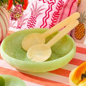 ชามสลัดเรซินทำด้วยมือปรับแต่งได้ชามสลัดเรซินใสดีไซน์ใหม่ - Product Image 4