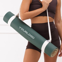 Tapis de yoga YEWAYOGA de qualité supérieure, antidérapant, en caoutchouc, pour l'entraînement en salle de sport, design léger et portable, taille personnalisable