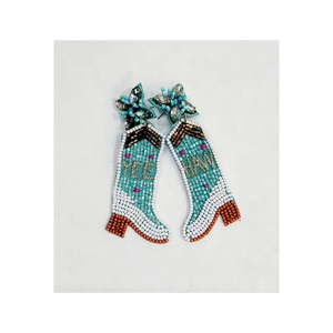 La mayoría de los pendientes de bota de vaquera YEE HAW Pendientes de cuentas para niñas y mujeres - Product Image 4