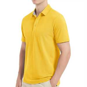 Polo de verano para hombre, nueva camiseta de manga corta de secado rápido de seda helada de malla transpirable, camisetas deportivas elásticas, ropa para hombre - Product Image 5