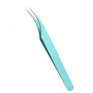 แหนบปลายขนตาทำจากวัสดุสแตนเลสแหนบปลายขนตาทำฉลากส่วนตัวสีทึบแตกต่างกัน - Product Image 1