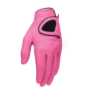 Gants de golf pour hommes, prix d'usine, logo personnalisé, protection des mains, respirants, doux, durables, antidérapants, grande qualité, cuir Cabretta véritable - Product Image 1