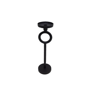 Handmade Bulk Metal <b>Candle</b> <b>Pillar</b> Holder <b>Black</b> Finished For Home Wedding Christmas Tabletop Lighting Decor - Product Image 2