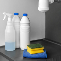 Emuca 8479523 Protector de Fondo para Fregadero de Cocina, 567x580mm, Plástico Gris, 16mm de Grosor, Cortable